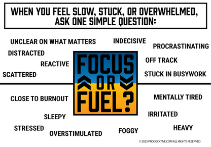 Focus Fuel Sparks - Accelerator  - Dual Card Decks & 1/2 Day Workshop